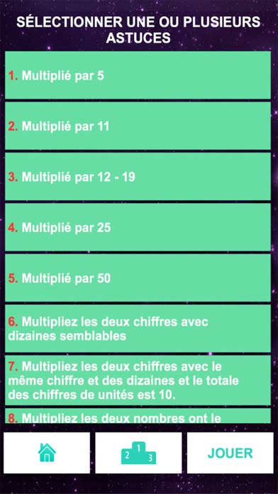 Screenshot #2 pour Trucs et Astuces math - Astuces multiplication