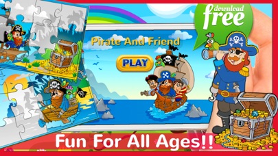 Screenshot #1 pour Pirates Jigsaw Puzzles Games For Kids & Toddlers!