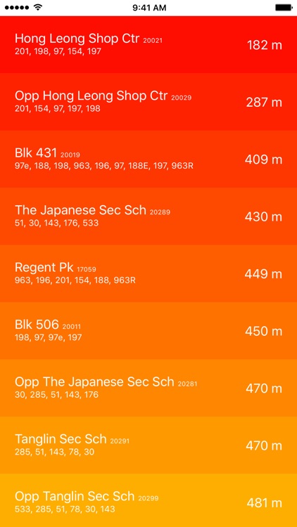 arriving - yet another next bus arrival time app