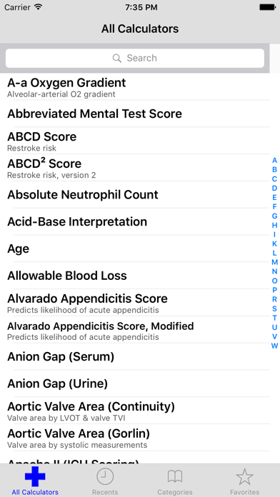 MediMath Medical Calculator Screenshot 1