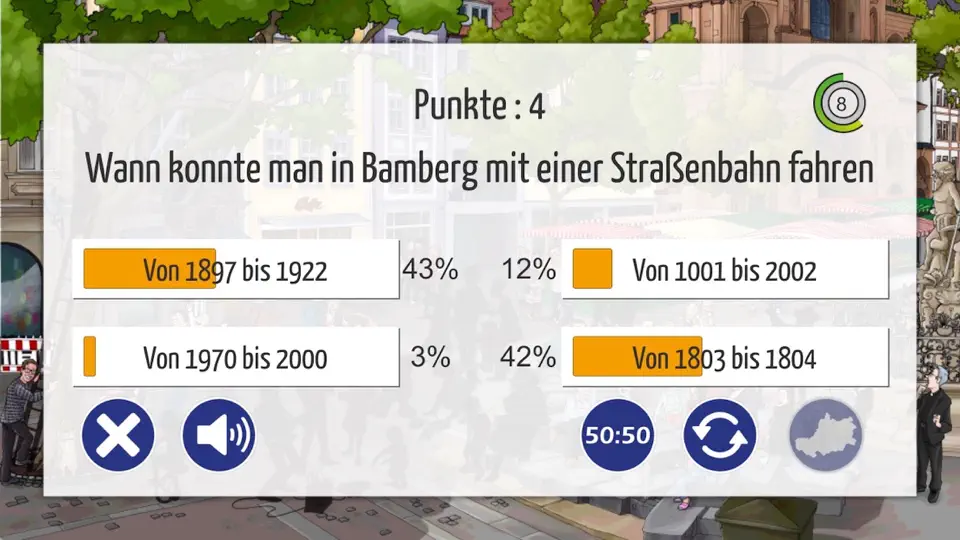 Screenshot von Bamberg Wimmelt Quiz auf dem iPhone 3