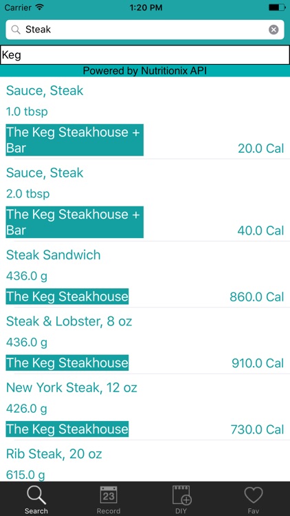 Simple Calories Count