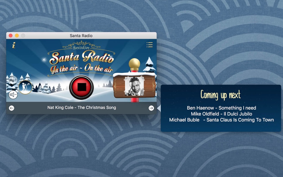 #3. Santa Radio (macOS) Podle: VoiceoverGuy