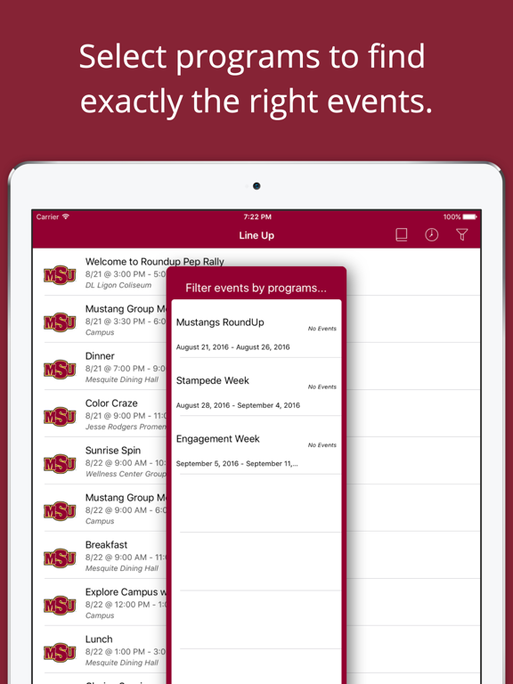 Screenshot #5 pour MSU & MORE: Midwestern State University Events