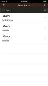 Grand Tour French Dictionary screenshot