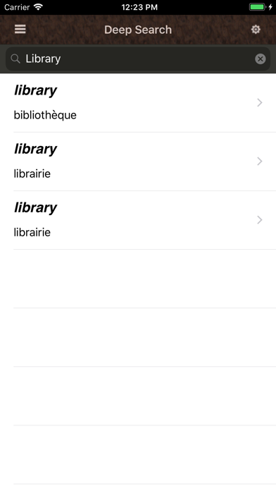 Grand Tour French Dictionary iPhone screenshot 3 - Reference app