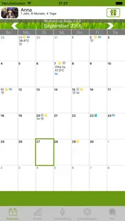 womanlog baby kalender iphone bildschirmfoto 1