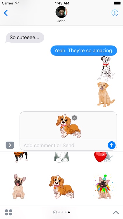 Domestic Puppy Sticker