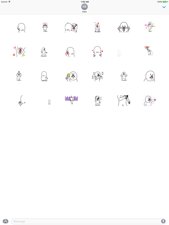 An annoying man stickers - emoji - emoticons