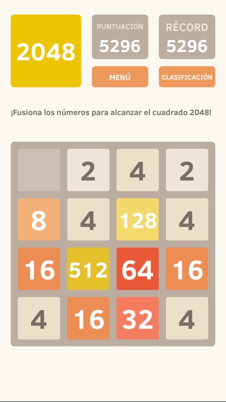 2048 screenshot 1