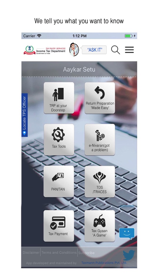 Aaykar Setu (iOS) By: TaxMann Aaykar Setu (iOS) By: TaxMann