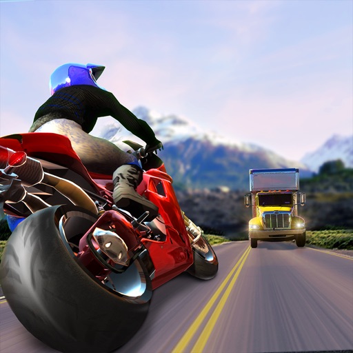 Traffic Bike Rider - Extreme Driver Use Drift Skill To Chase & Win Race On Frozen Highway