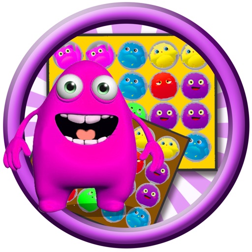 Baby Pink Monster Go Bubble Shooter Game Edition