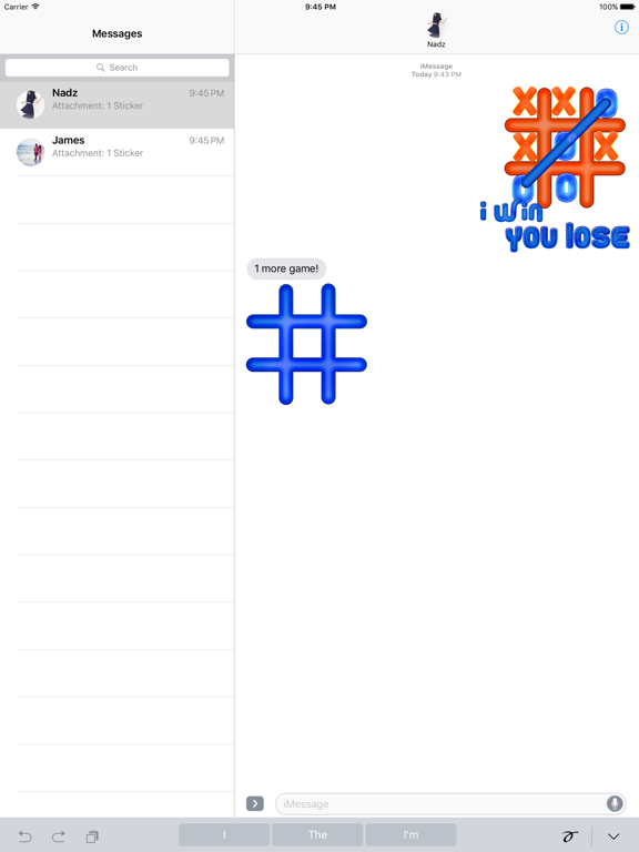 Screenshot #5 pour XOX Game Stickers for iMessage