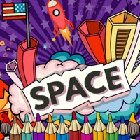 Space Galaxy coloring book drawing painting kids pour PC