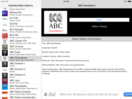 Screenshot #4 pour Australia Radio Live
