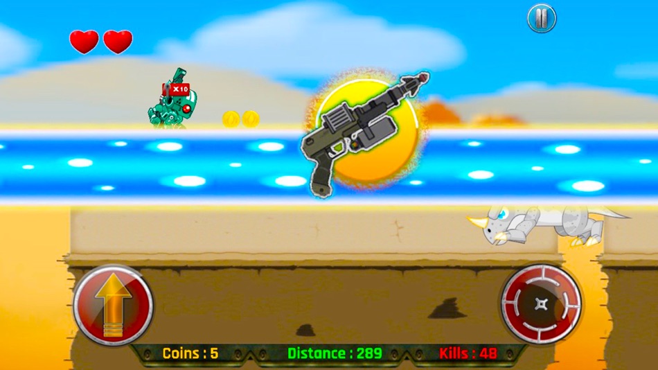 #1. Real Robot Fighting Game 2016 - Shoot Dinosaur with Robot Gun (iOS) 由: MUHAMMAD PARWANA