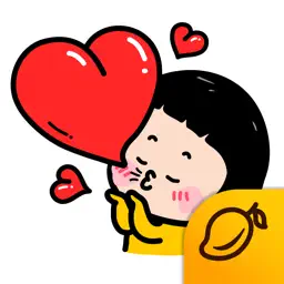 Mobile Girl, MiM - Mango Sticker app icon