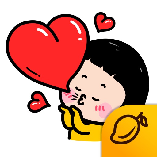 Mobile Girl, MiM - Mango Sticker icon