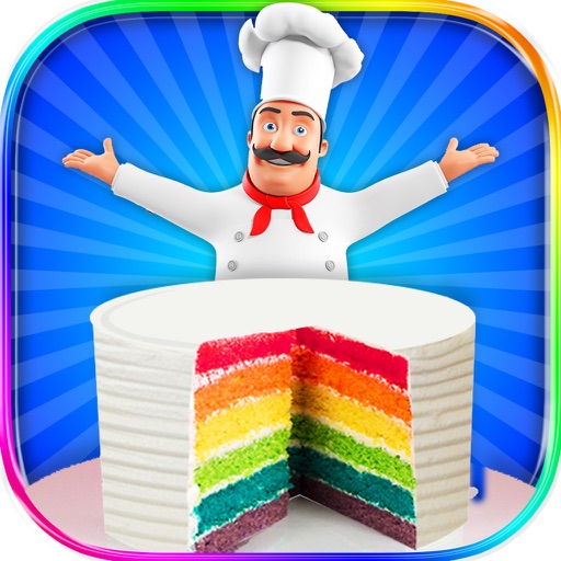 Rainbow Cake Maker - Cooking Rainbow Birthday Cake icon