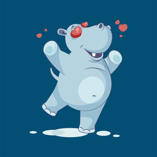 Hippopotamus - Stickers for iMessage icon