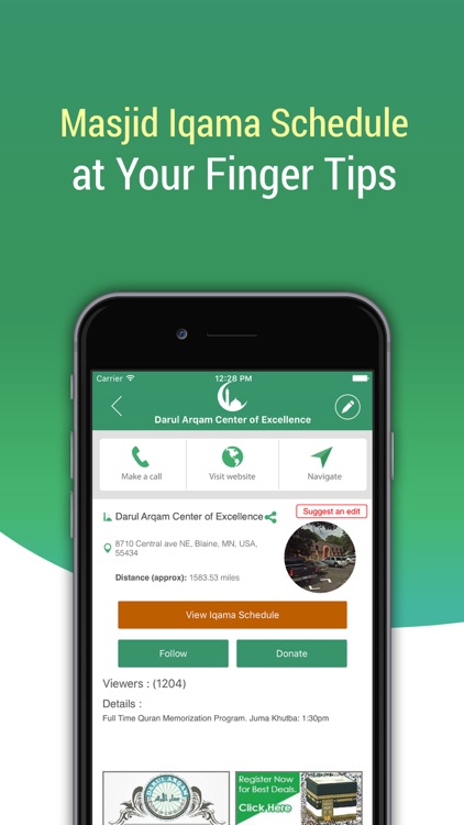 Muslim Directory: Azan Times, Mosque, Zabiha Halal