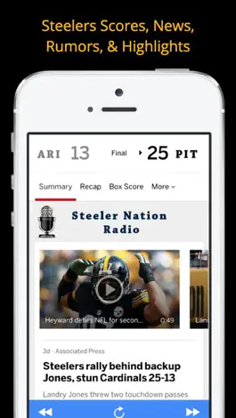 Game screenshot Pittsburgh GameDay Radio for Steelers Pirates Pens apk