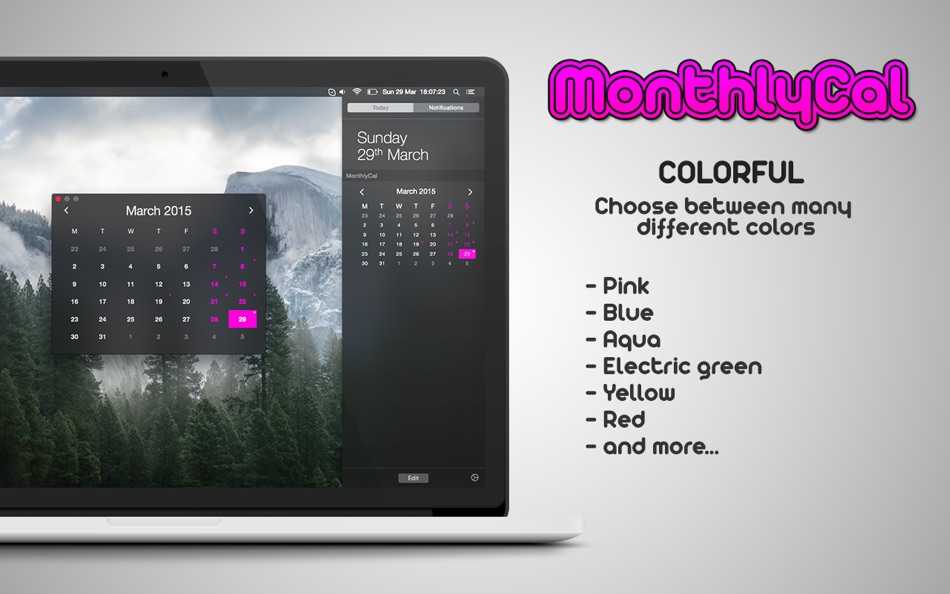 #2. MonthlyCal (macOS) 由: Fausto Ristagno