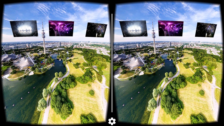 VR Fireworks Drone Flight in the middle - Virtual Reality 360
