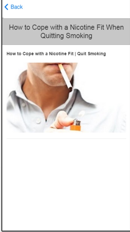 Quit Smoking Now - Self Help Tips To Stop Smoking screenshot-4