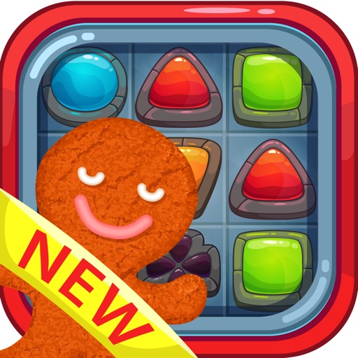 Gingerbread man on Crafty candy magic island iOS App