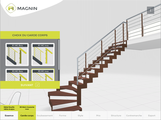 Screenshot #4 pour Configurateur escaliers Magnin