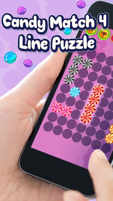 CANDY MATCH 4 LINE PUZZLE - PLAY BEST FREE RETRO COLORS MATCHING GAME FOR KID.S AND ADULTS 1.0 IOS