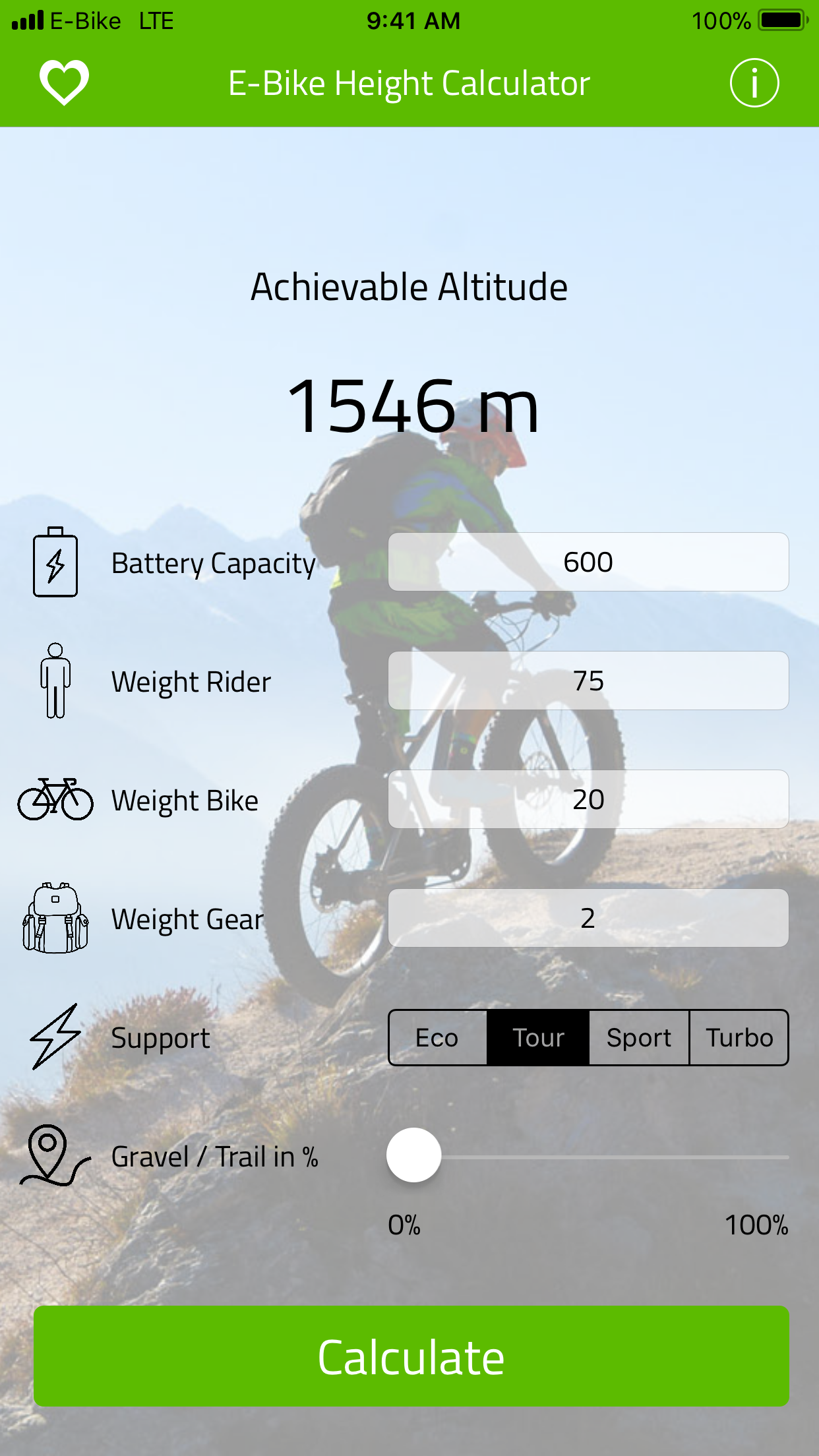 E-Bike Height Calculator