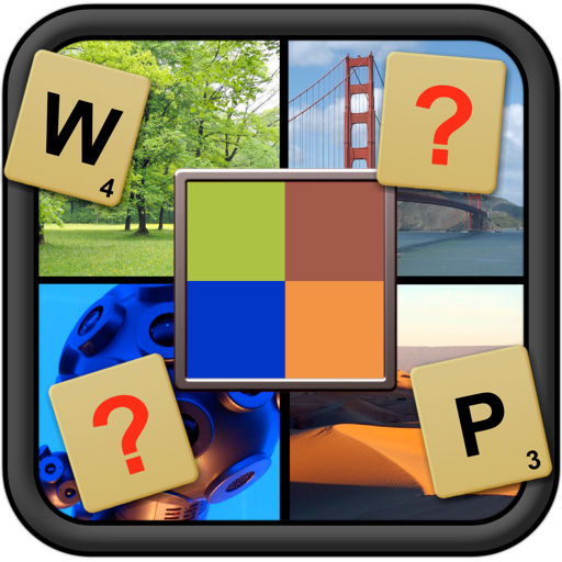 What`s Pixelated? word picture guessing puzzle icon