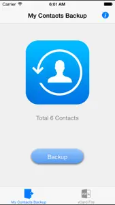 My Contacts Backup Pro (Easy contacts backup) screenshot #2 for iPhone