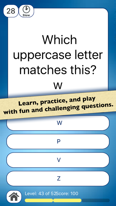 How to cancel & delete Alphabet Learning Letters Quiz from iphone & ipad 1