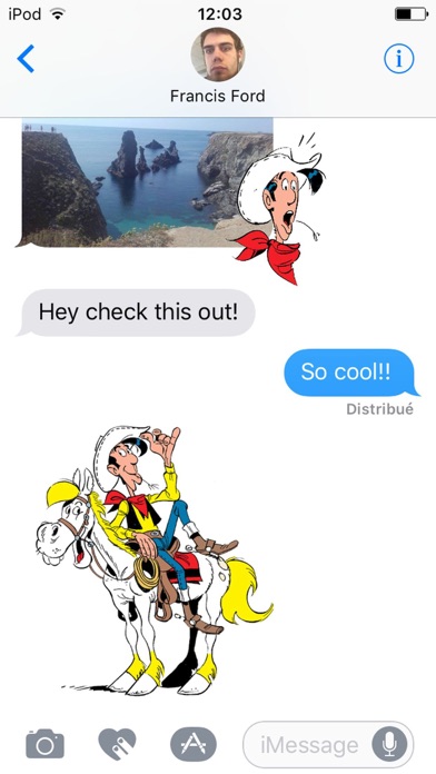 Screenshot #1 pour Lucky Luke Stickers