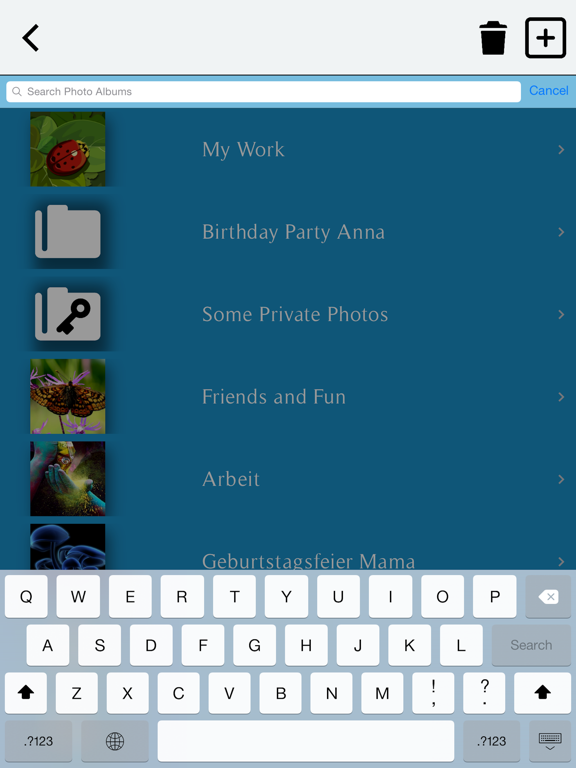 Photo Album Plus iPad screenshot 5 - Photo & Video app