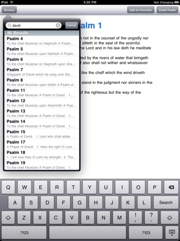 The Book of Psalms for iPad screenshot 2