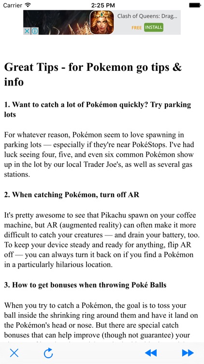 Great Tips - for Pokemon go