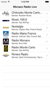 Monaco Radio Live Player (French / le français) screenshot #2 for iPhone