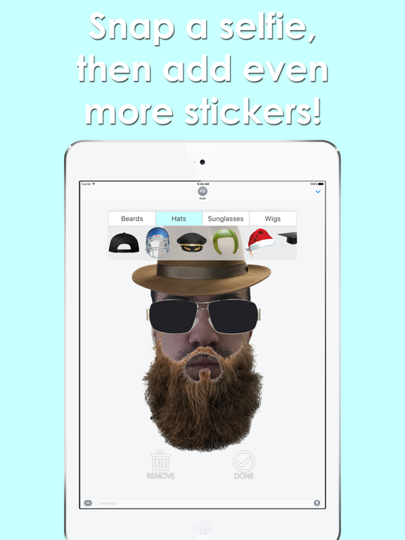 Screenshot #5 pour Selfies: Sticker App for iMessage