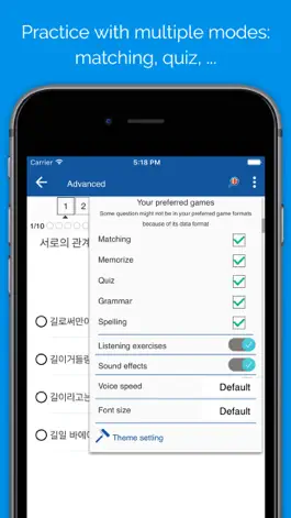 Game screenshot Learn Korean Vocabulary & Grammar hack