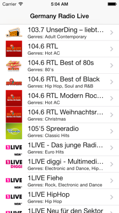 Germany Radio Live (Deutschland - Deutsch / German Radio) screenshot 1