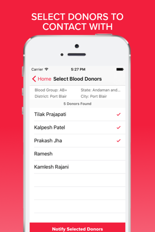Anmol - Blood Donor Search App - náhled
