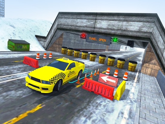 Xmas Taxi Parking Simulator 3D - Snow Drive 2017 iPad screenshot