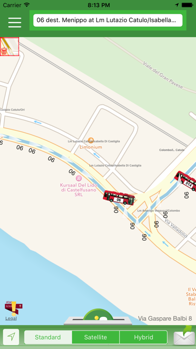 In Arrivo Express - buses and taxis on your map Screenshot 1