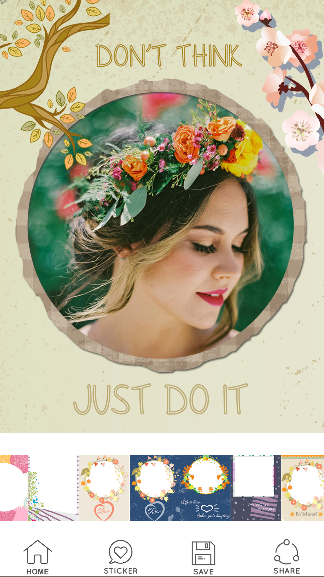 Flower Photo Frame - Camera 720 Chỉnh sửa ảnh 360 screenshot 4