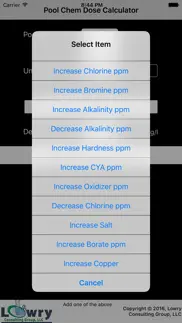 pool chemical dose calculator iphone screenshot 1